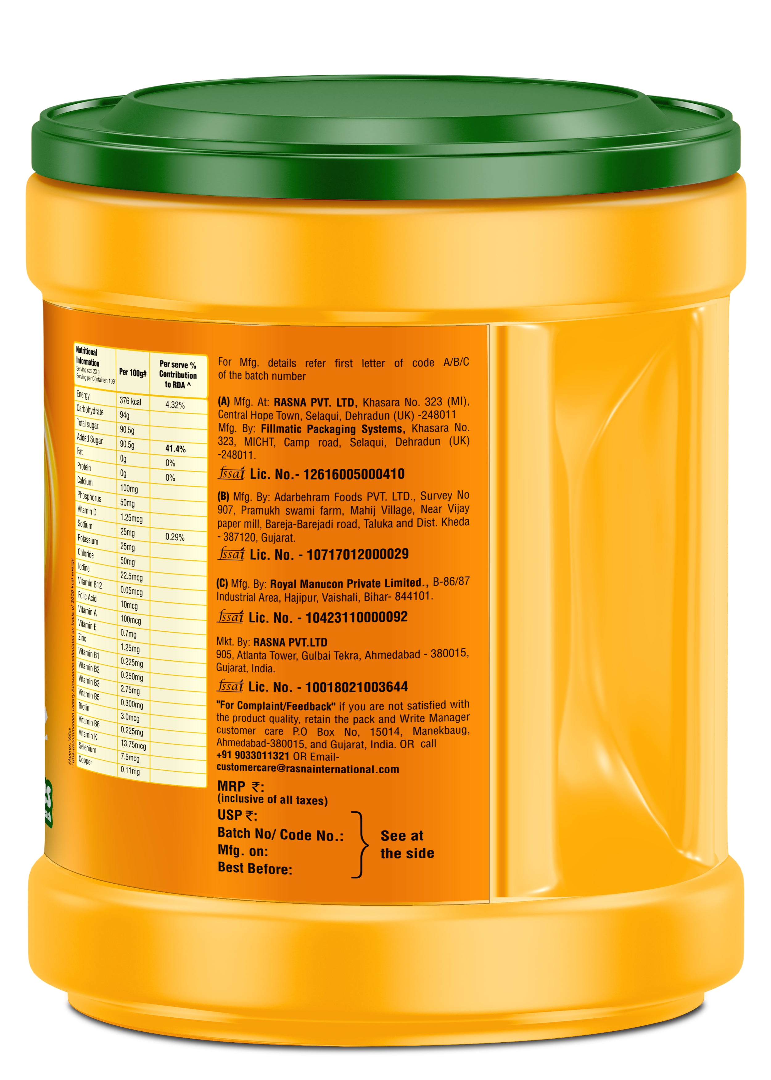 Rasna Instant Mango