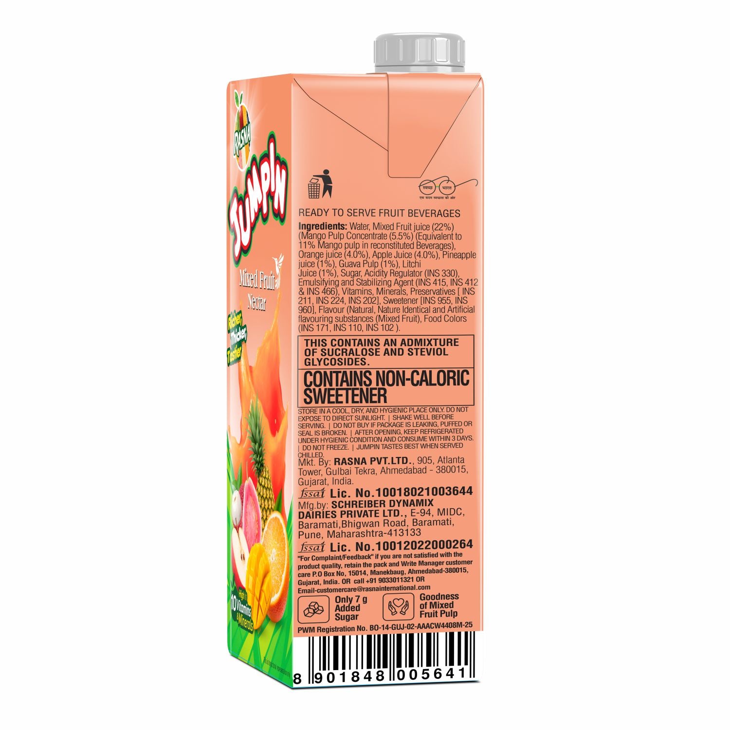 RASNA JUMPIN MIXED FRUIT NECTAR 1 LTR
