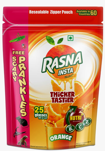 Rasna Rich Zipper Pack - Orange Flavour