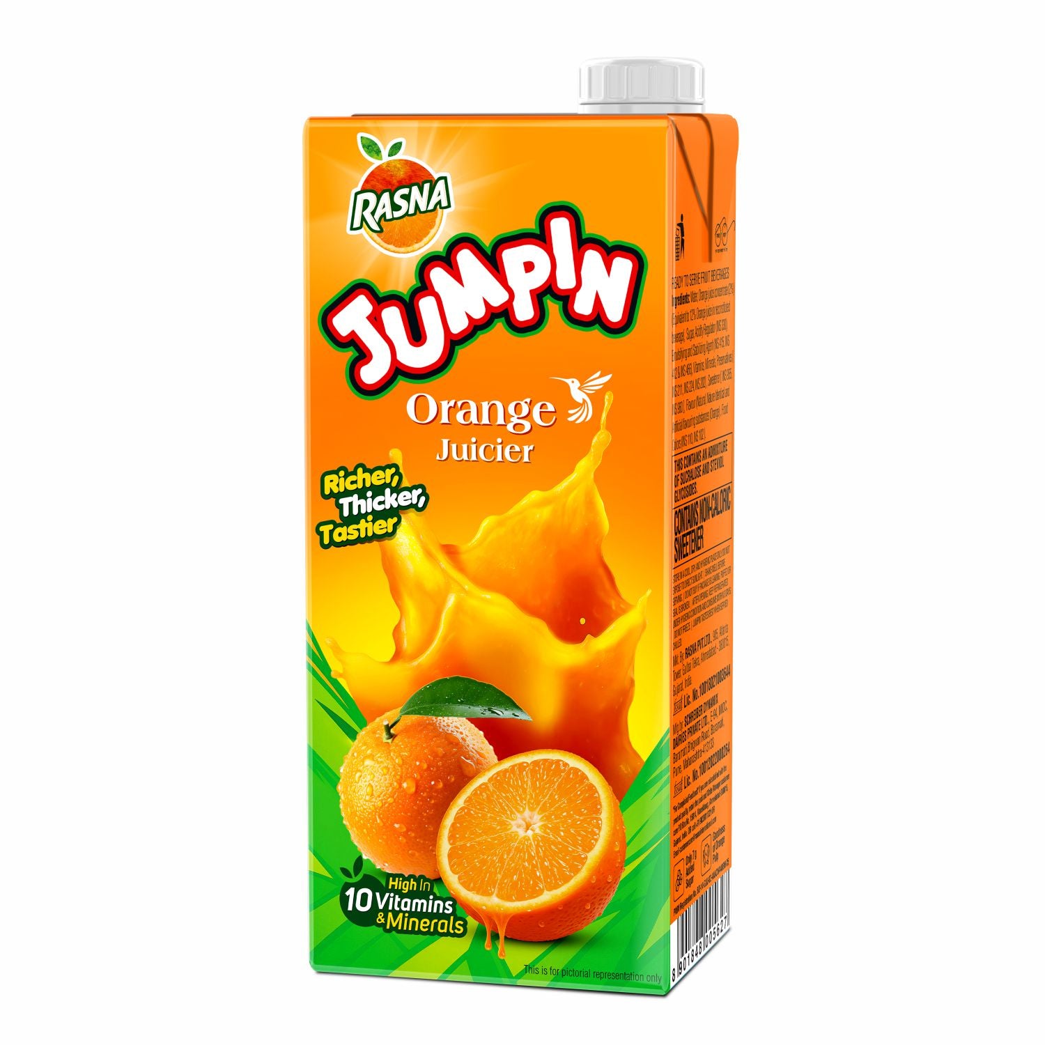 RASNA JUMPIN ORANGE JUCIER 1 LTR