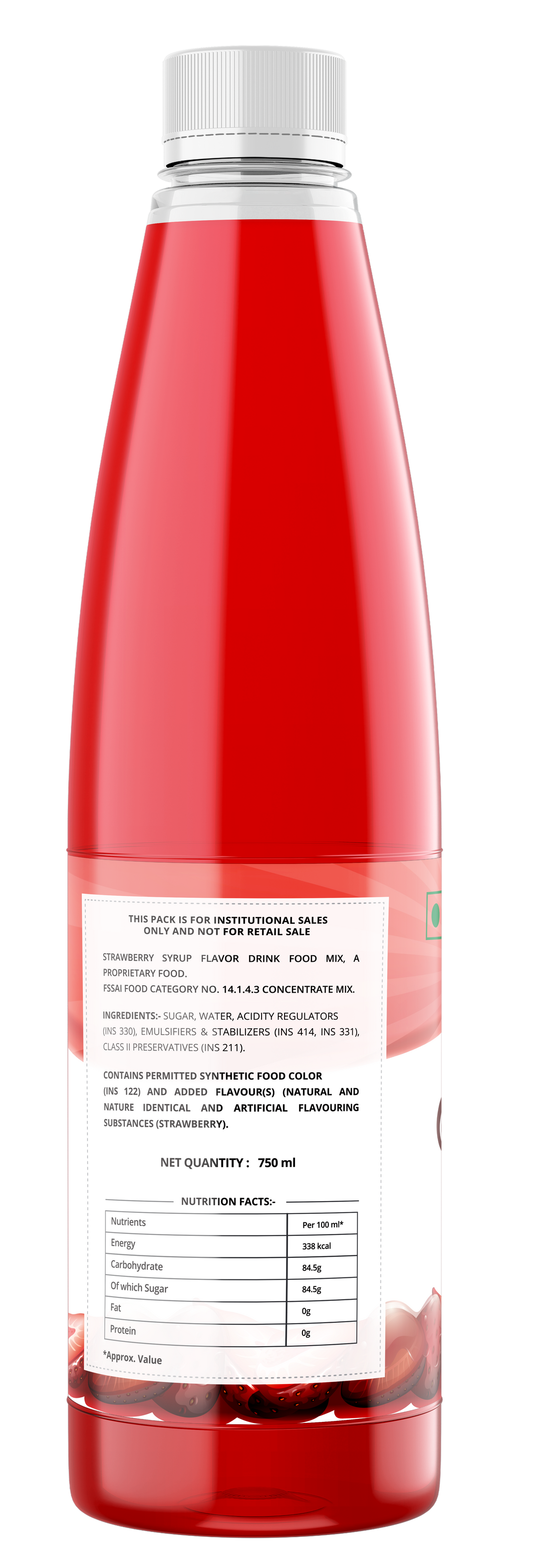 Rasna Buzz Syrup 750ml - Strawberry