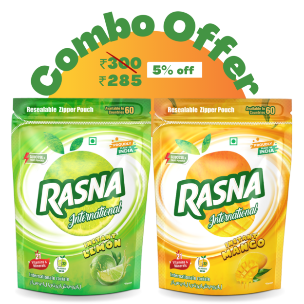Rasna Rich Combo Mango 500g + Lemon 500g